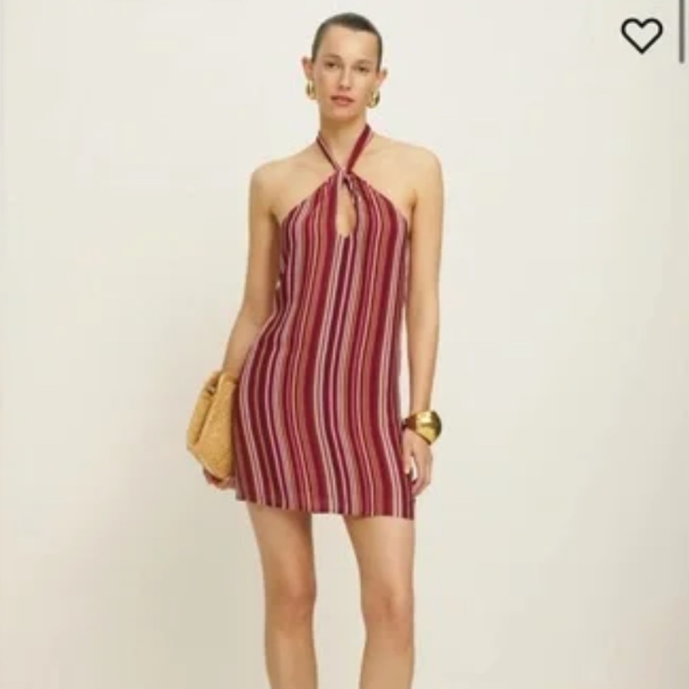 Reformation Bibi Dress Rio Stripe Size 4